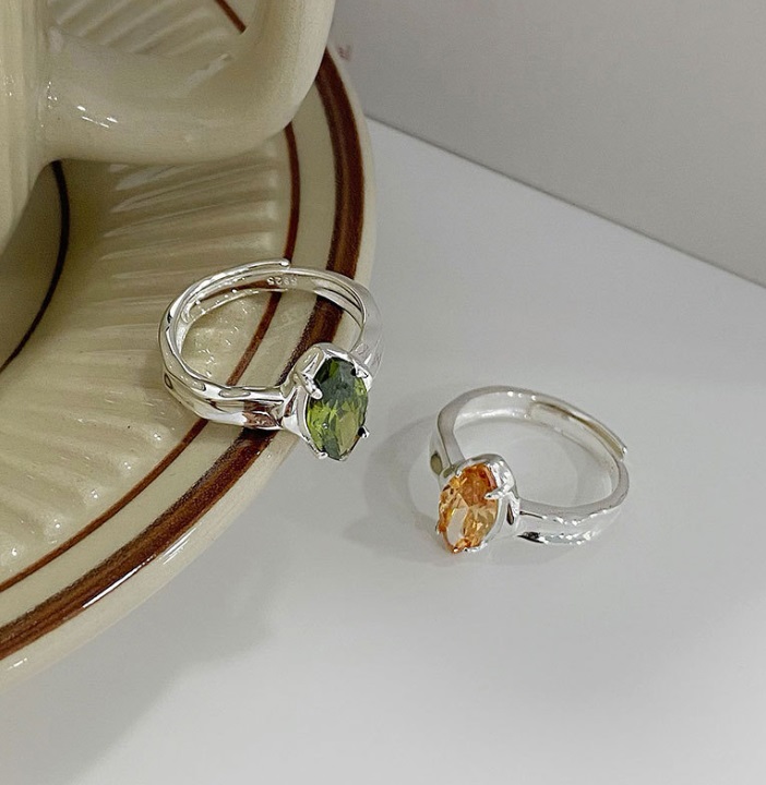 925 Sterling Silver Peridot, Champ Ring 